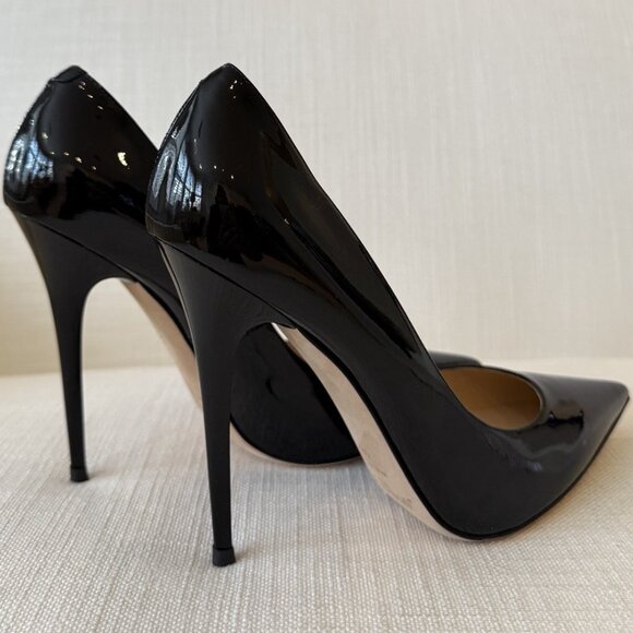 Jimmy Choo Anouk Black Patent Leather Heels - Picture 15 of 16